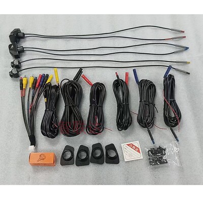 车载7870导航6路360全景摄像头方易通六路盲区镜头防水影像1080P