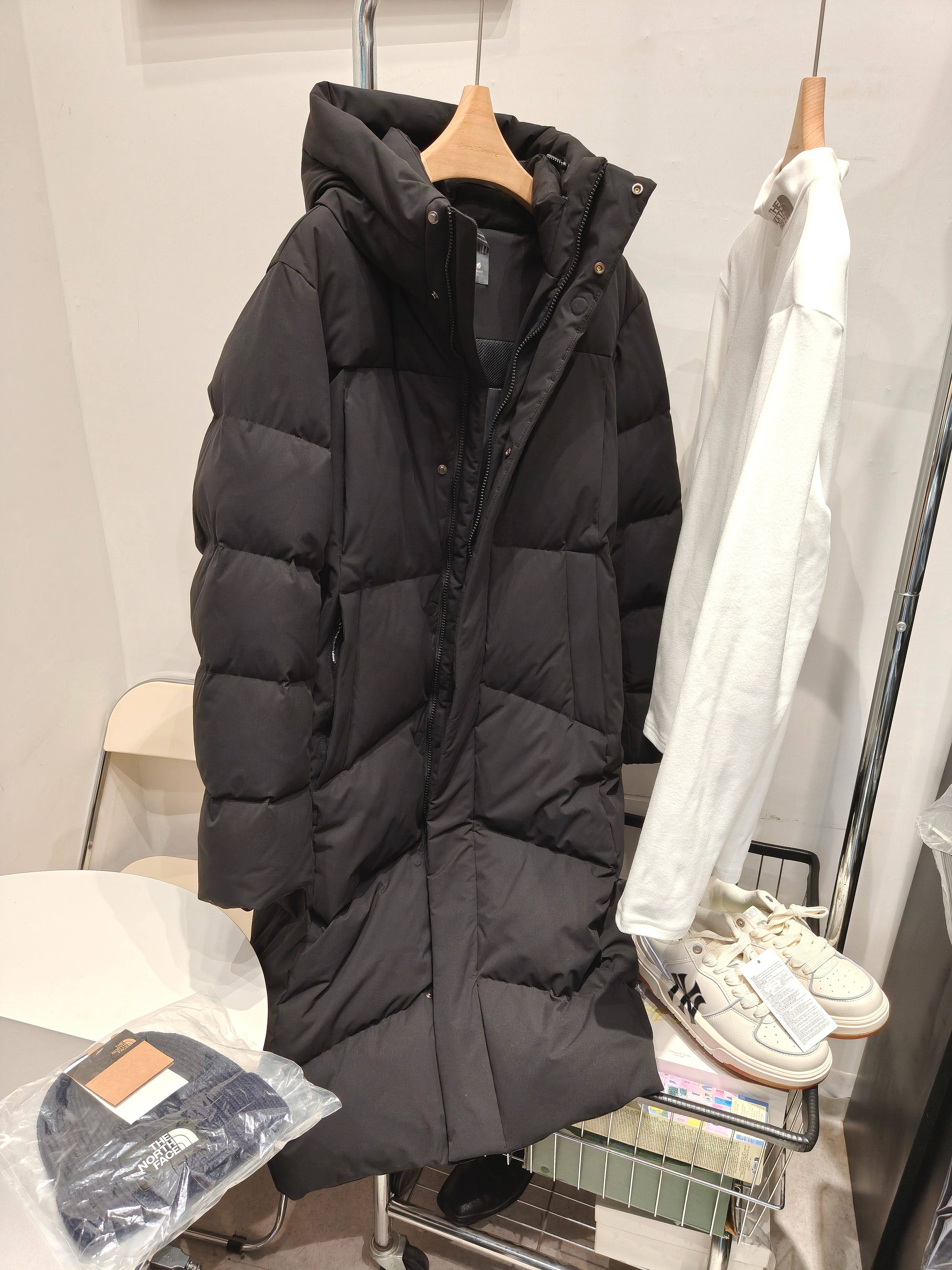 鹅绒～情侣款羽绒服男女加长款过膝连帽加厚防水户外防风透气冬季