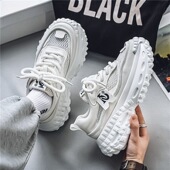 男鞋 潮流百搭厚底增高休闲老爹鞋 新款 子男士 男 透气网面运动鞋 夏季