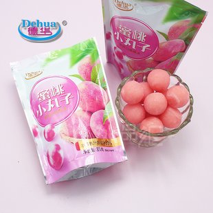 新品 德華蜜桃小丸子冰淇淋雪糕冰球冷飲飲料冰球水果網(wǎng)紅熱賣 1袋