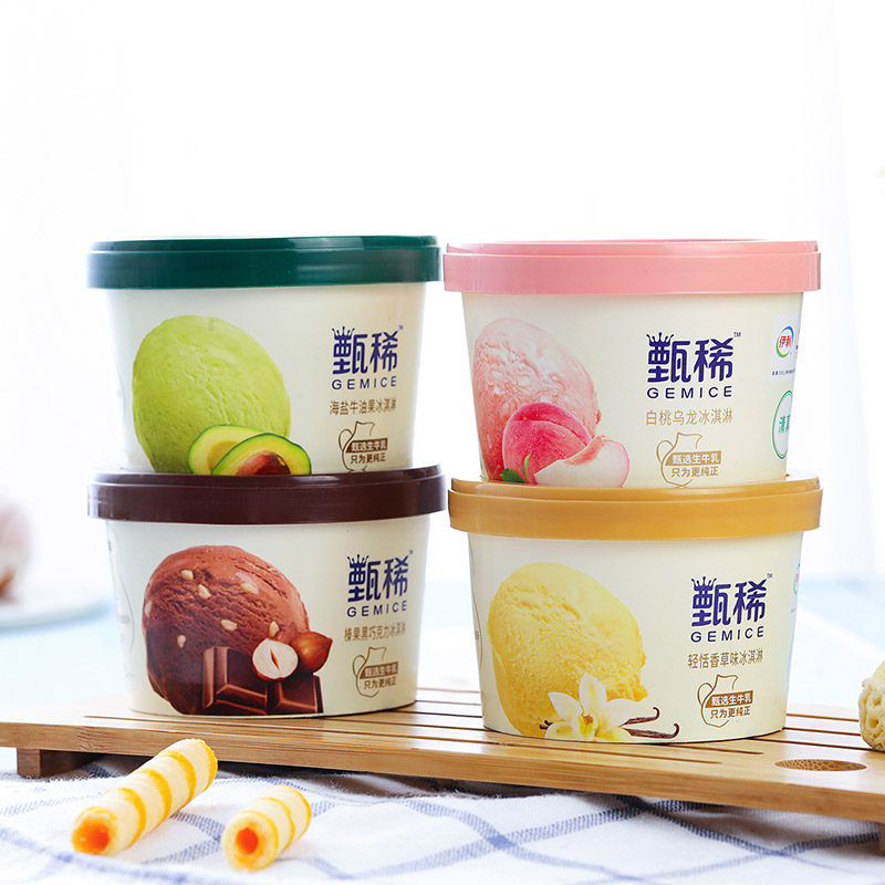 伊利甄稀冰淇淋奶昔杯图片
