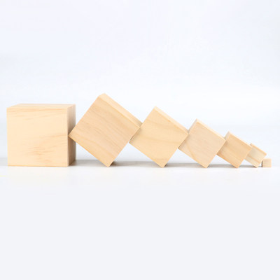 多规格正方形小木块木方块幼儿园