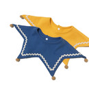 360度可旋转圆形口水巾婴儿围兜新生儿可爱宝宝纯棉围嘴花瓣围嘴