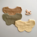 秋冬纯棉纱布围嘴口水巾婴儿柔软吸水宝宝围兜食饭兜