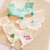 Летний тонкий брендовый детский слюнявчик для новорожденных, хлопковый марлевый мягкий нагрудник для младенца