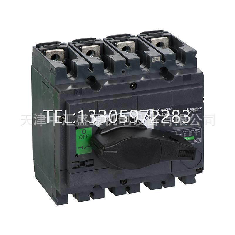 议价INS250 200A 4P 4P 200A前连接直接旋转手柄 负荷开关31103