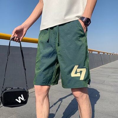裤子男款夏季短裤男士2025新款潮牌薄款宽松五分裤外穿运动休闲裤
