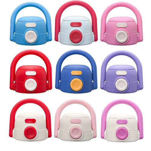 拉布卡通儿童保温杯双饮弹跳盖子