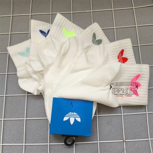 阿迪达斯三叶草儿童KIDS 舒适短筒袜JW2939 SOCK六双装