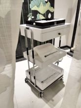 原创轻奢高端小推车美容院专用工具车皮肤管理会所架子木质置物车