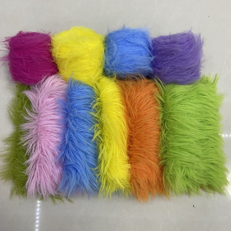 【买三送一】长毛皮草线仿水貂毛线不掉毛围巾专用线手工DIY钩针