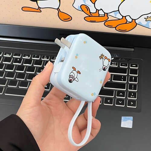 沃品充电宝三合一超快充自带插头