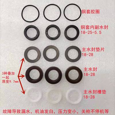 邦驰BNC702/803/1145/1450/2600洗车机机油发白密封圈水封油封