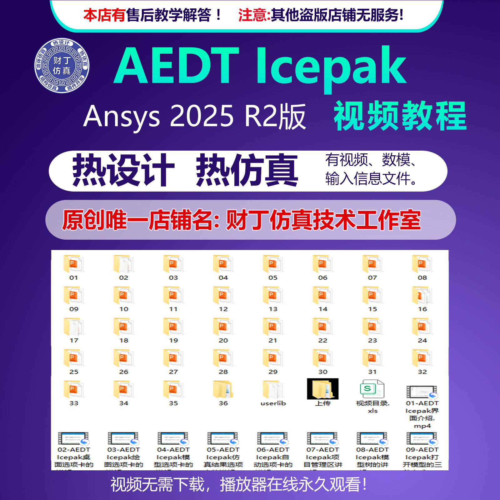 AEDT Icepak2025热设计/热仿真/仿真模型/ppt/视频教程图片