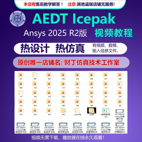 AEDT Icepak2025热设计/热仿真/仿真模型/ppt/视频教程