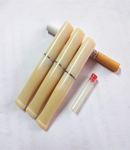 特价 工艺品手工定做高仿牙白小号中接烟嘴适合6mm滤芯 包邮
