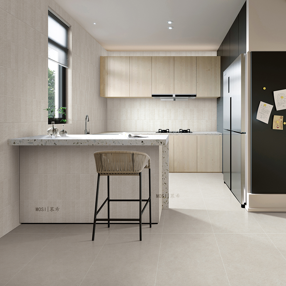 现代简约莱姆石卫生间瓷砖