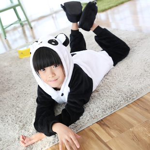 大熊猫睡衣连体6动物儿童衣服9国宝10皮卡丘11岁女孩12男孩15服装