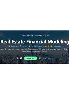 gReal Esate Finacial Modelin By Wtall Street Prnep