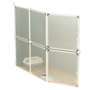 防猫门栏宠物猫围栏防猫隔离猫栅栏室内档板拦猫神器防爬塑料隔板