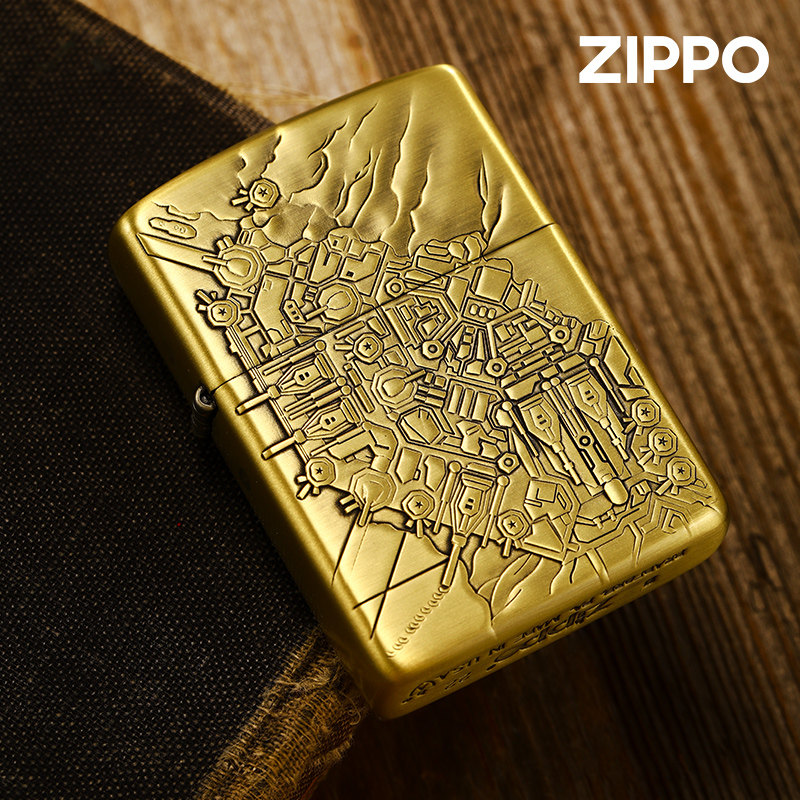 zippo打火机官方原装正品钢铁要塞礼盒芝宝防风煤油送男士礼物