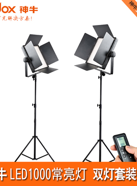 神牛LED1000双灯套装专业摄像灯补光灯摄机led婚庆主播补光灯