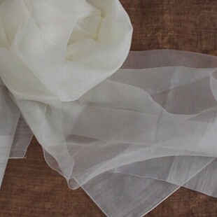 真丝羊毛围巾桑蚕丝羊毛交织混纺空调巾披肩草木染植物染蓝染