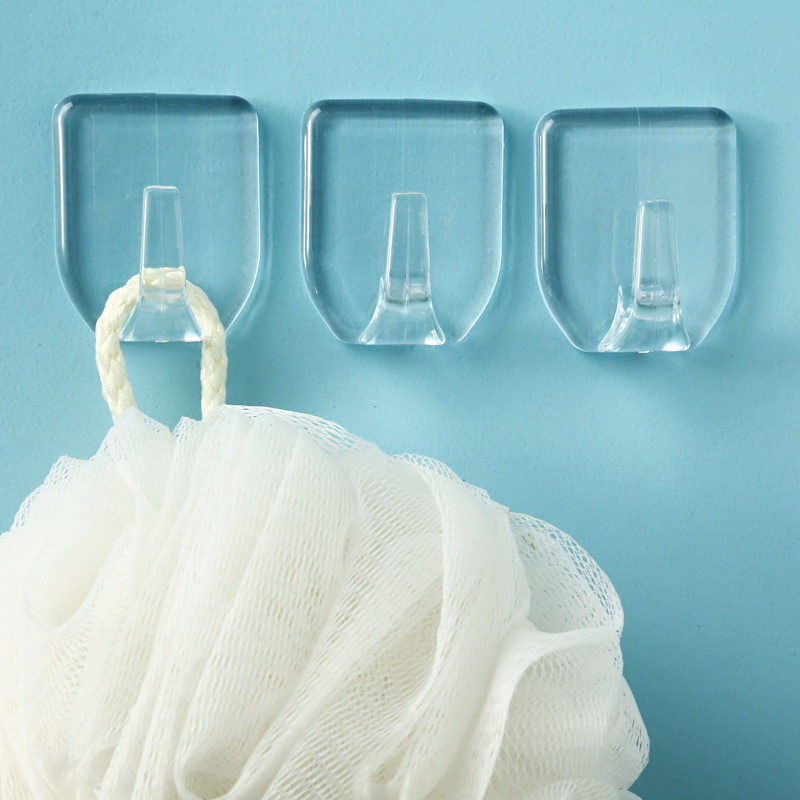 透明挂钩强力粘胶墙壁挂墙面免打孔钩子粘贴粘钩墙上承重无痕贴钩