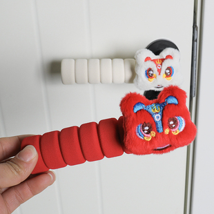 门把手套可爱防盗门拉手套入户门把手保护套新年装饰品防撞垫护套