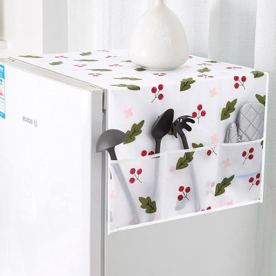 冰箱防尘罩收纳挂袋家用洗衣机罩单开门双开门防尘防灰盖巾置物袋