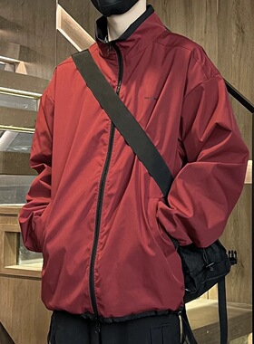 FOG EMMA两面穿夹克男2025秋季美式休闲潮牌宽松冲锋衣外套运动衣