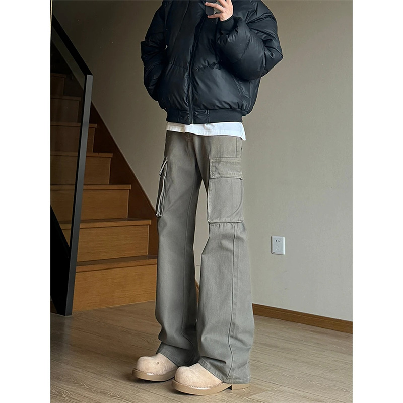 FOG EMMA美拉德微喇工装裤男女美式休闲裤大口袋cleanfit休闲长裤