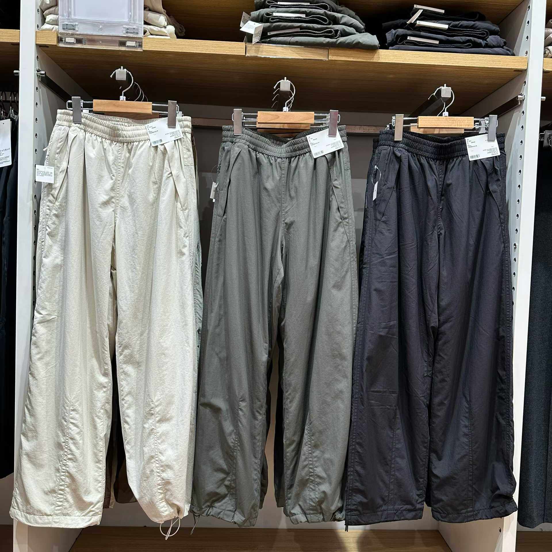 加绒休闲裤女阔感裤宽松内里