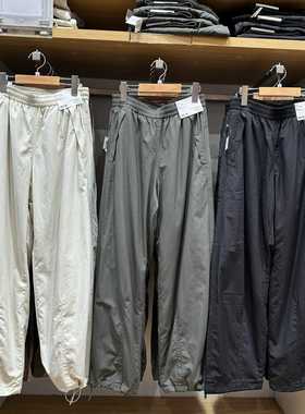 女装冬季加绒休闲保暖裤女阔感裤宽松内里摇粒绒K479402K470732