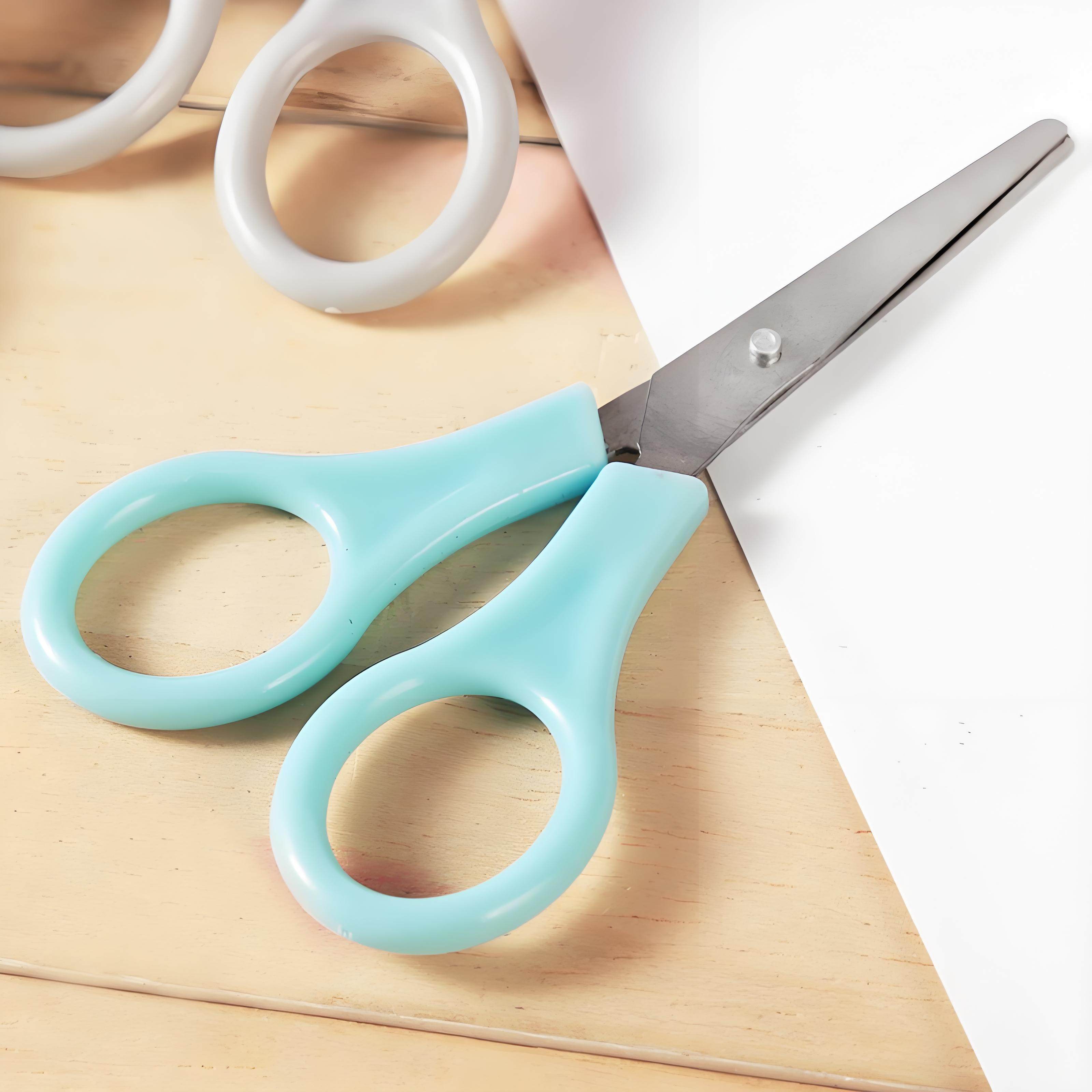 迷你便携小剪刀儿童安全剪刀圆头剪刀做手工美术课剪纸刀学生剪