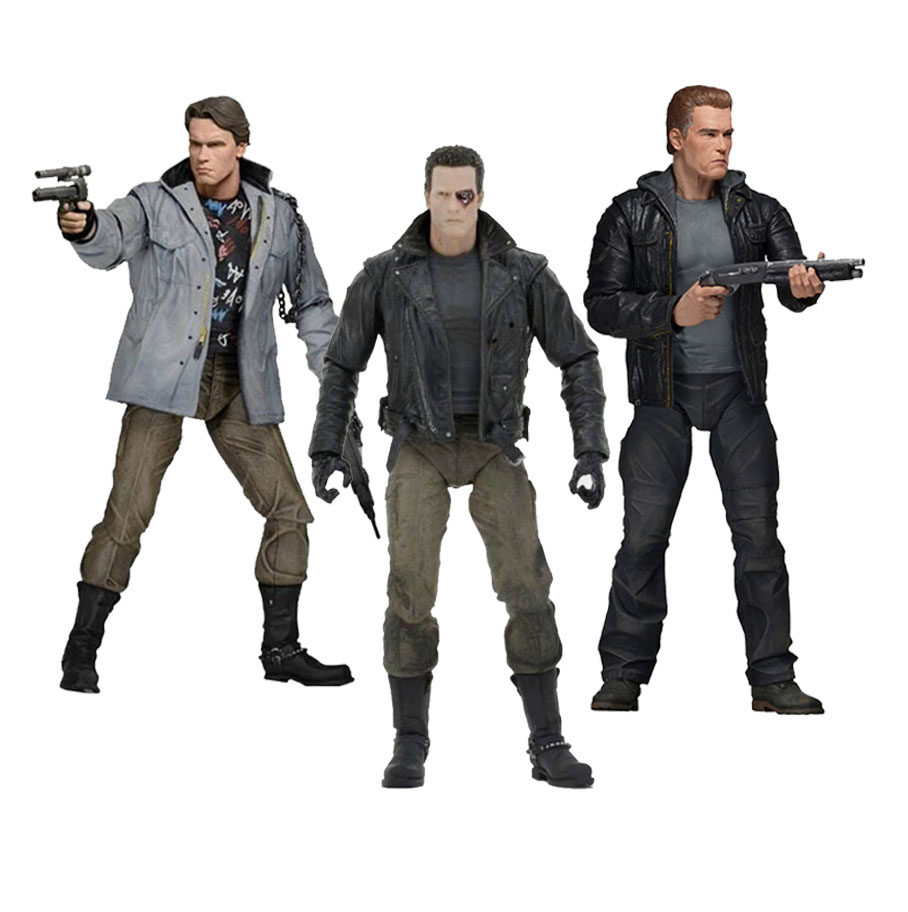 neca 终结者 3 t800 阿诺 施瓦辛格 骨架 7寸可动人偶手办