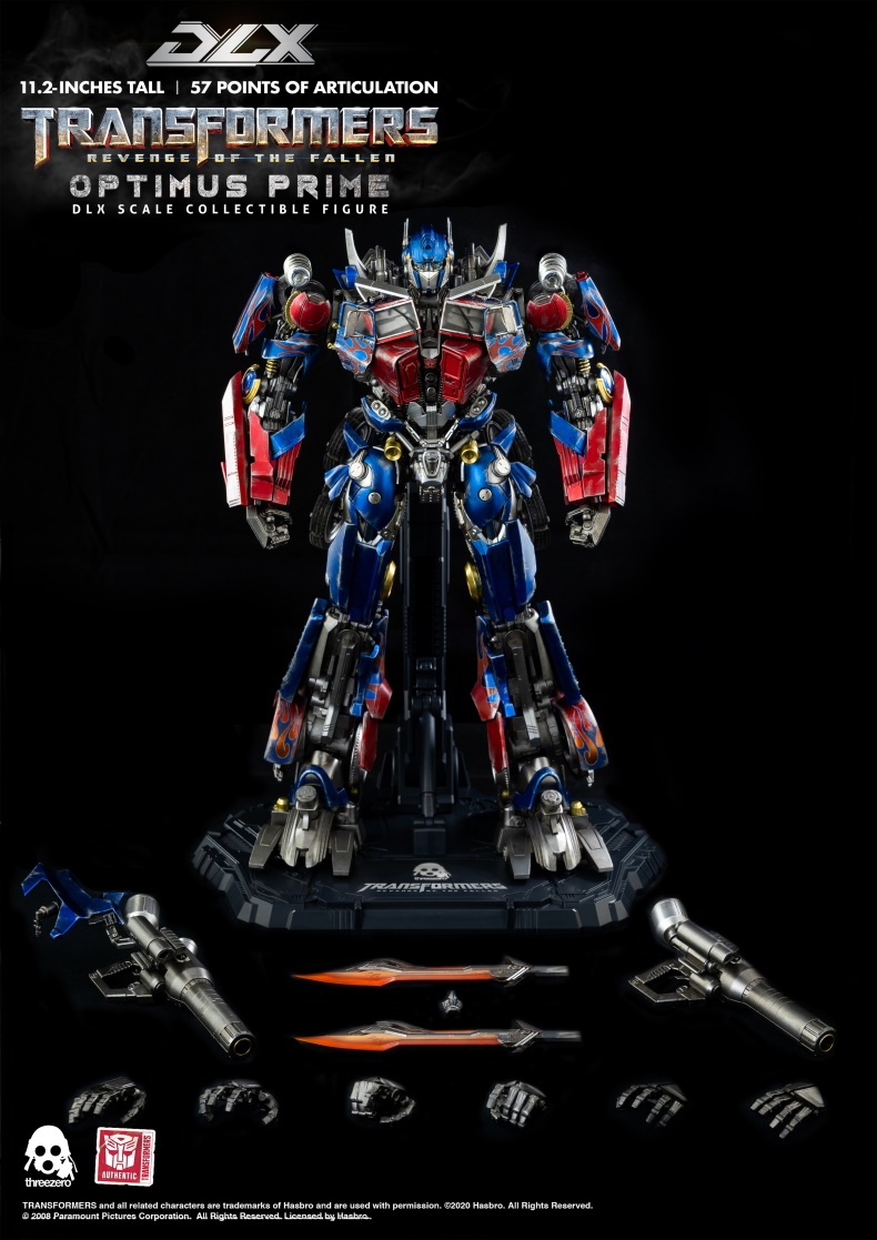 现货 threezero 3a变形金刚2 擎天柱 dlx 合金 天火擎天柱
