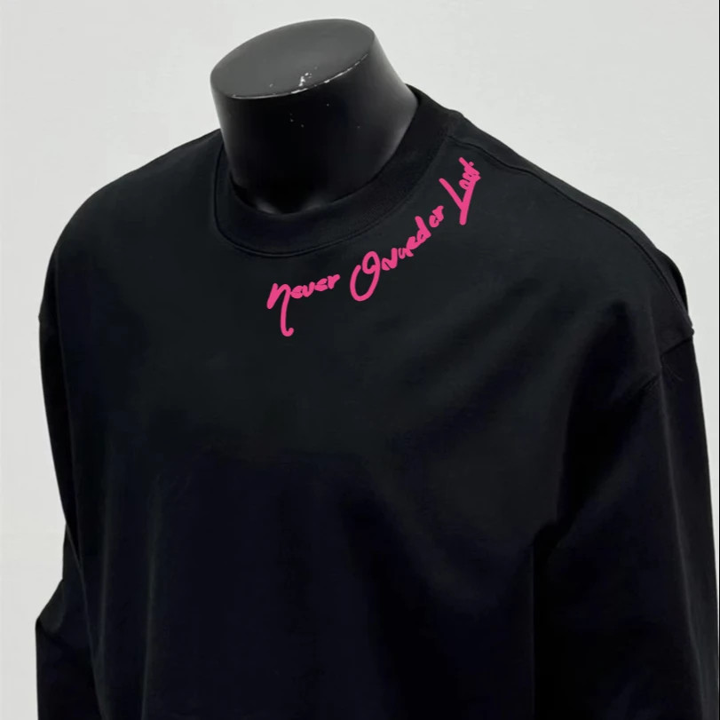 통관 누설 대외 무역 잉여품 미국 유행 라운드 넥 순면 긴팔 티셔츠 남녀 루즈 탑