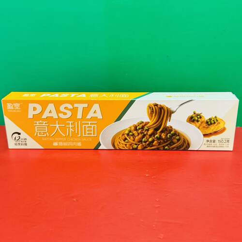 PASTA盈宽藤椒鸡肉酱意大利面150.2g盒装方便速食宵夜意面 折扣价