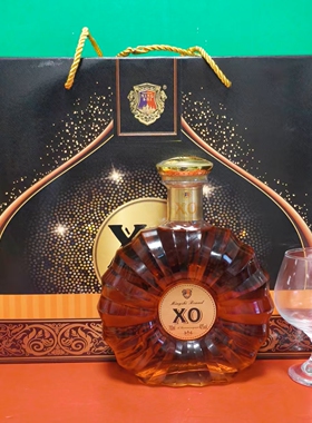 名仕罗纳德金玺XO白兰地调配型酒700ml特级饮品送杯子礼品酒特价