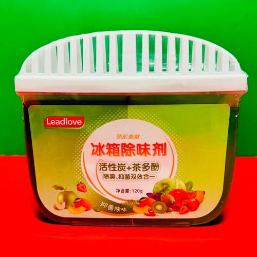 临期特价 leadlove活性炭+茶多酚除臭抑菌双效合一冰箱除味剂120g