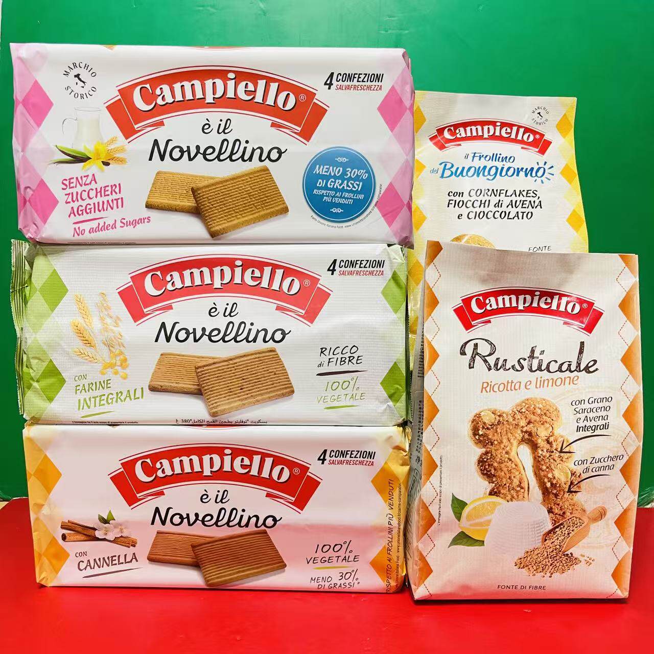 临期 意大利进口卡佩罗燕麦玉米片黑巧克力柠檬芝士粗粮饼干300g