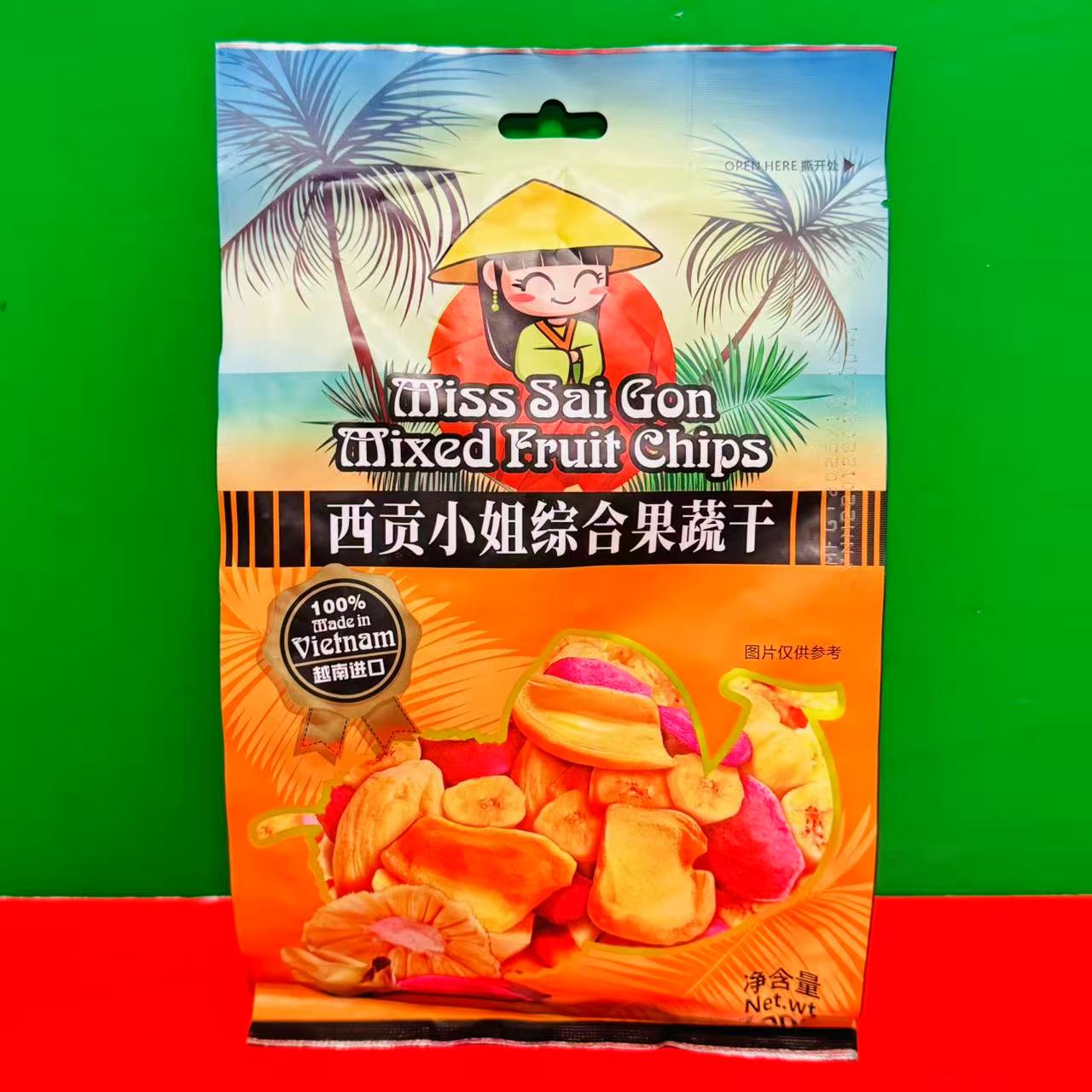 临期特价 越南进口西贡小姐综合果蔬干100g袋装 办公休闲零食果干