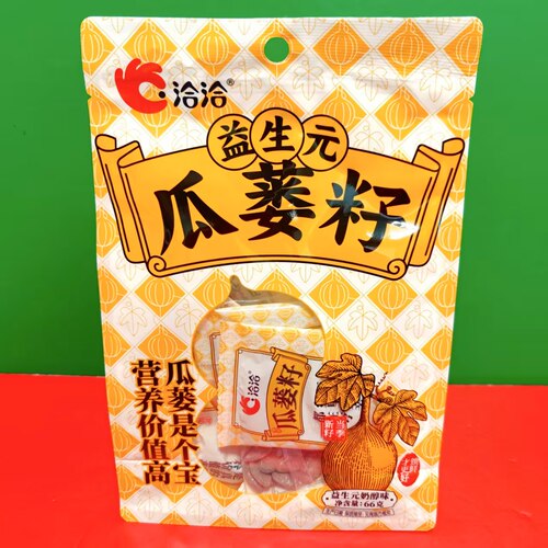 临期特价 ChaCheer/洽洽益生元奶醇味瓜蒌子66g袋装 办公休闲零食