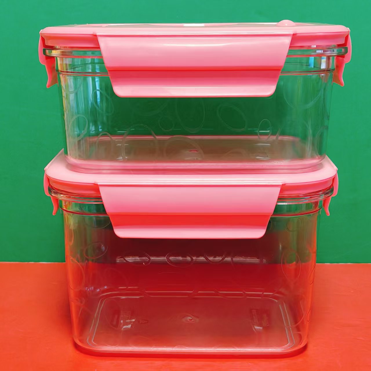 易时空矩形真空食品保鲜盒800ml/1.2L物品收纳塑料盒饭盒 折扣价