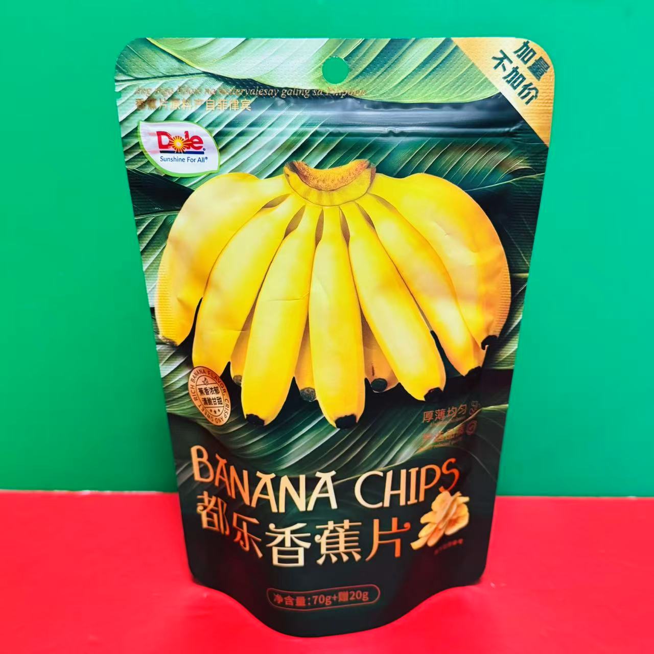 临期特价Dole/都乐香蕉片90g袋装开袋即食水果干零食菲律宾香蕉片