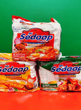 临期特价 印尼进口辉英喜达炸鸡劲辣经典风味拌面440g袋装方便面