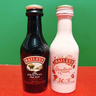 临期特价 爱尔兰进口17%vol百利草莓奶油味甜酒配制酒威士忌50ml