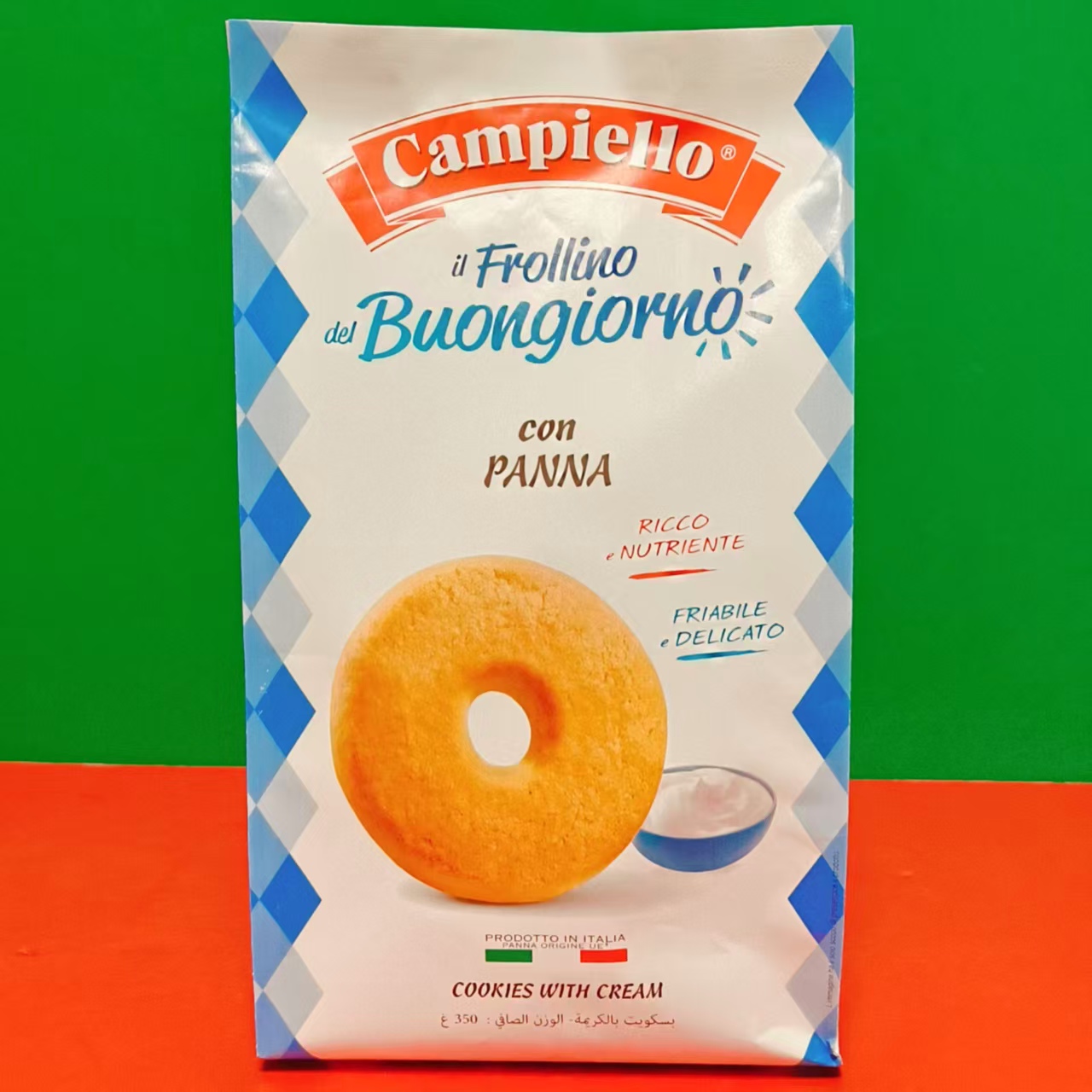 意大利进口欧若拉奶油味曲奇饼干350g袋装 下午茶零食饼干 折扣价