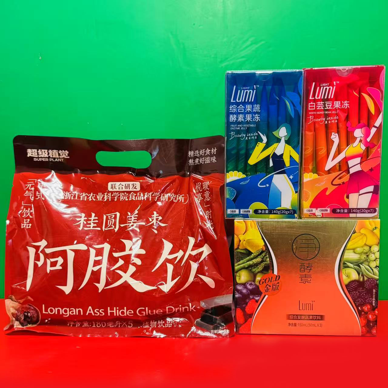 临期特价桂圆姜枣阿胶饮综合发酵蔬果饮料白芸豆酵素综合果蔬果冻